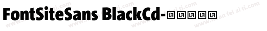 FontSiteSans BlackCd字体转换